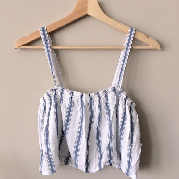 Hollister Striped Crop Tank/Bandeau Top